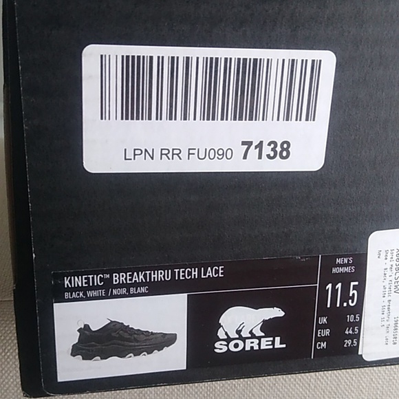 ✨New!  Sorel Kinetic Men 11.5 - Picture 2 of 8